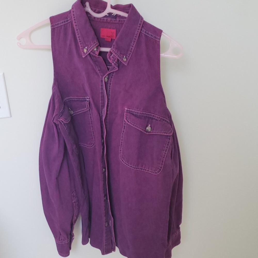 Jean button down